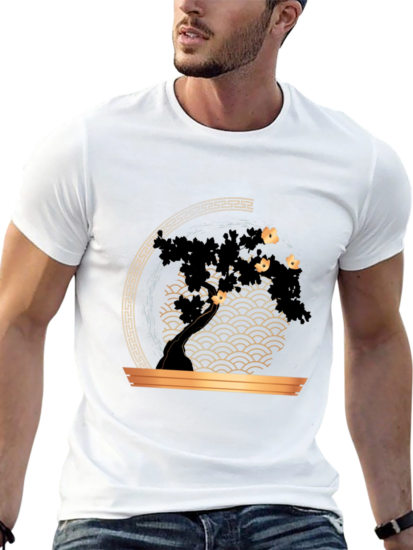 Bonsai Tree Graphic Print T-Shirt