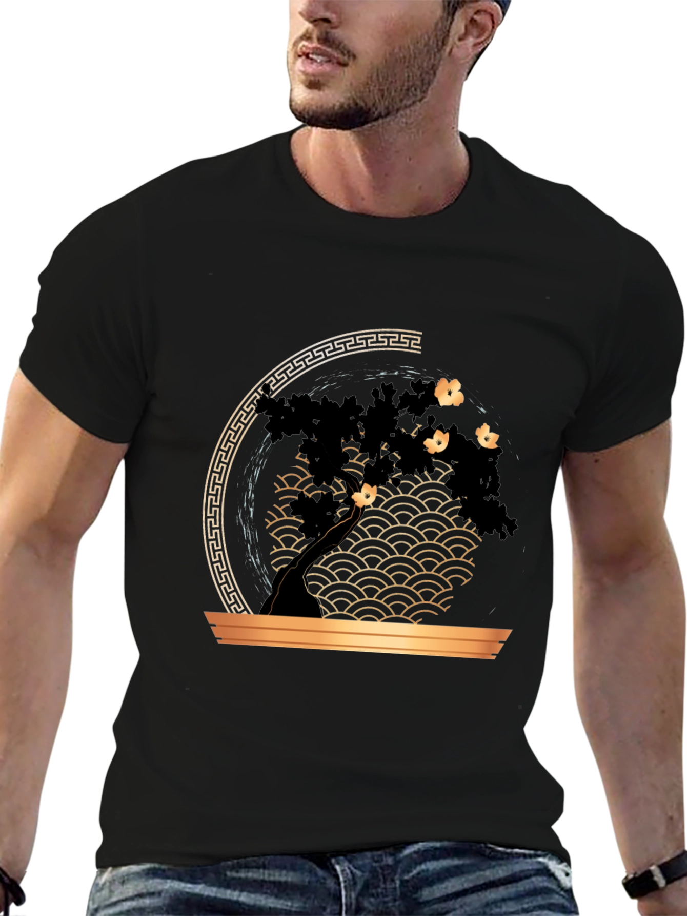 Bonsai Tree Graphic Print T-Shirt