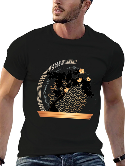 Bonsai Tree Graphic Print T-Shirt