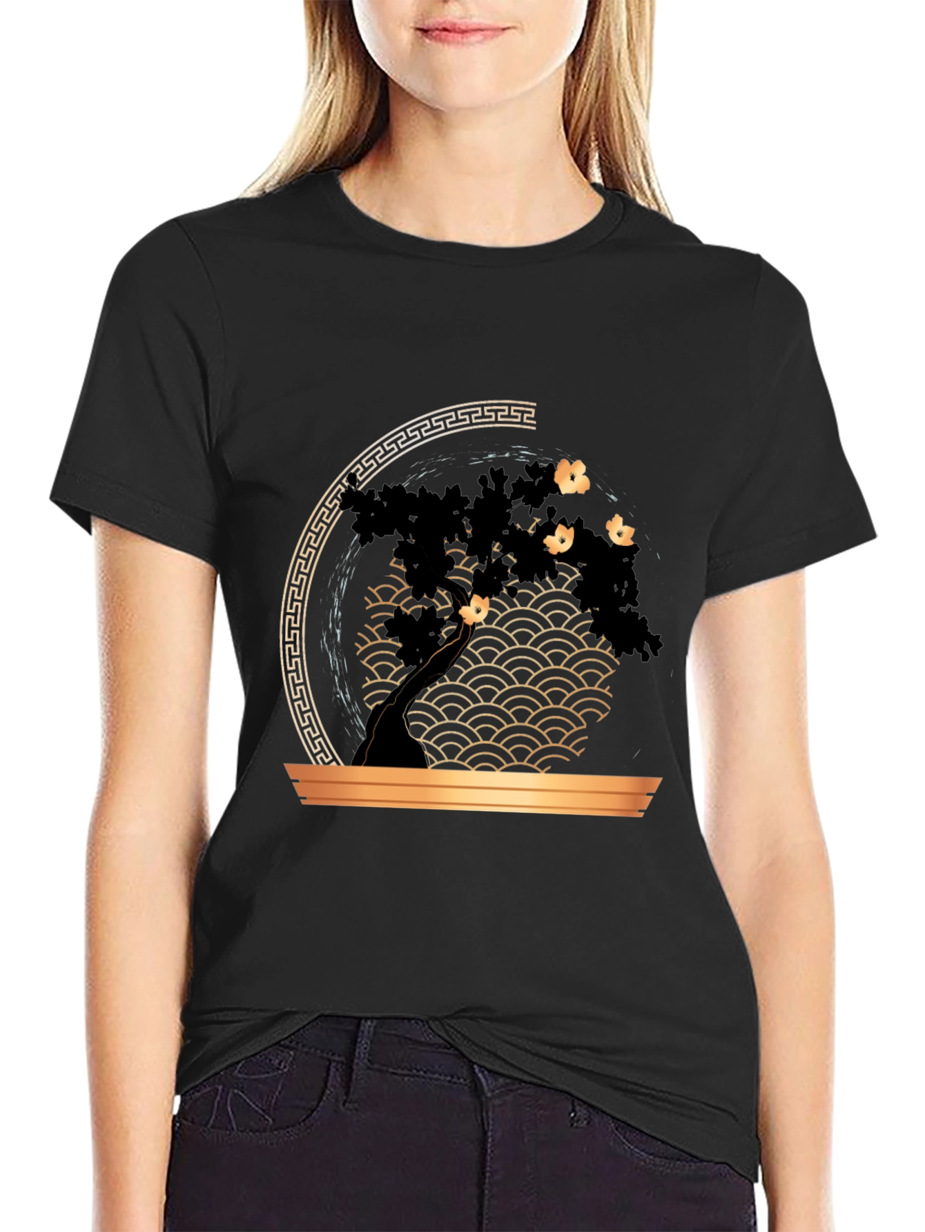 Bonsai Tree Graphic Print T-Shirt