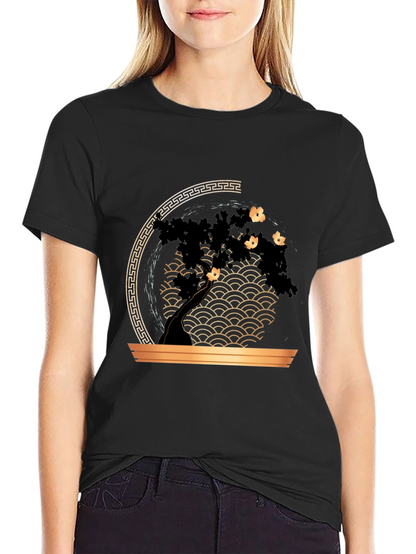 Bonsai Tree Graphic Print T-Shirt