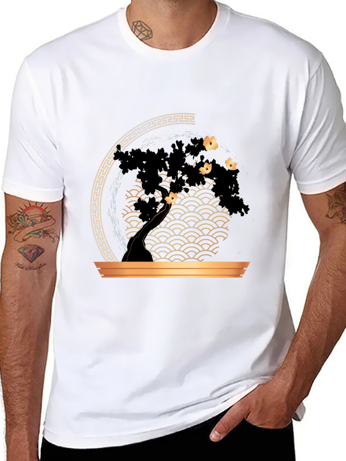 Bonsai Tree Graphic Print T-Shirt