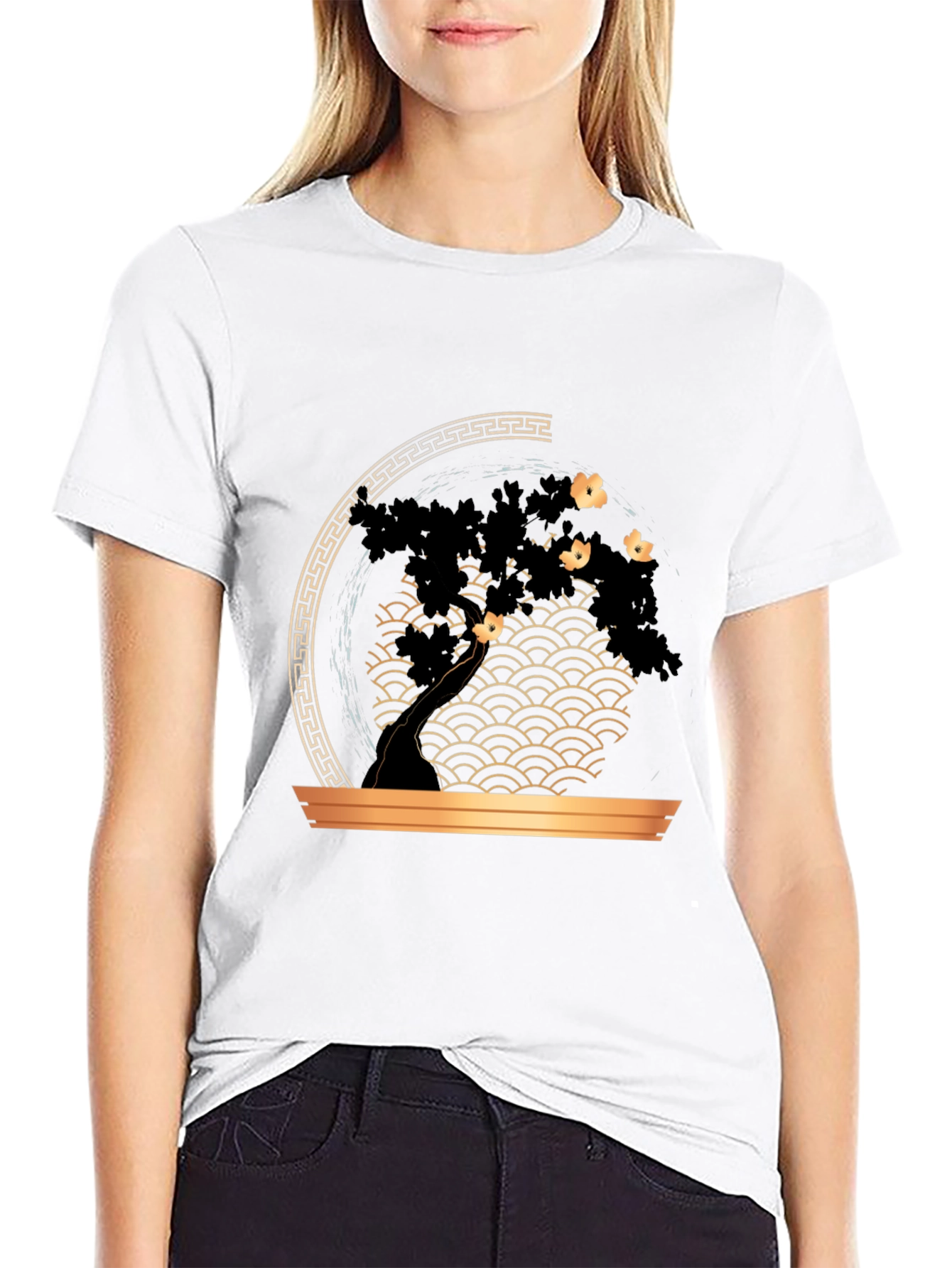Bonsai Tree Graphic Print T-Shirt