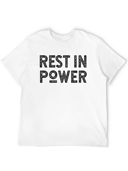 Rest In Power Graphic Tee - Black Unisex