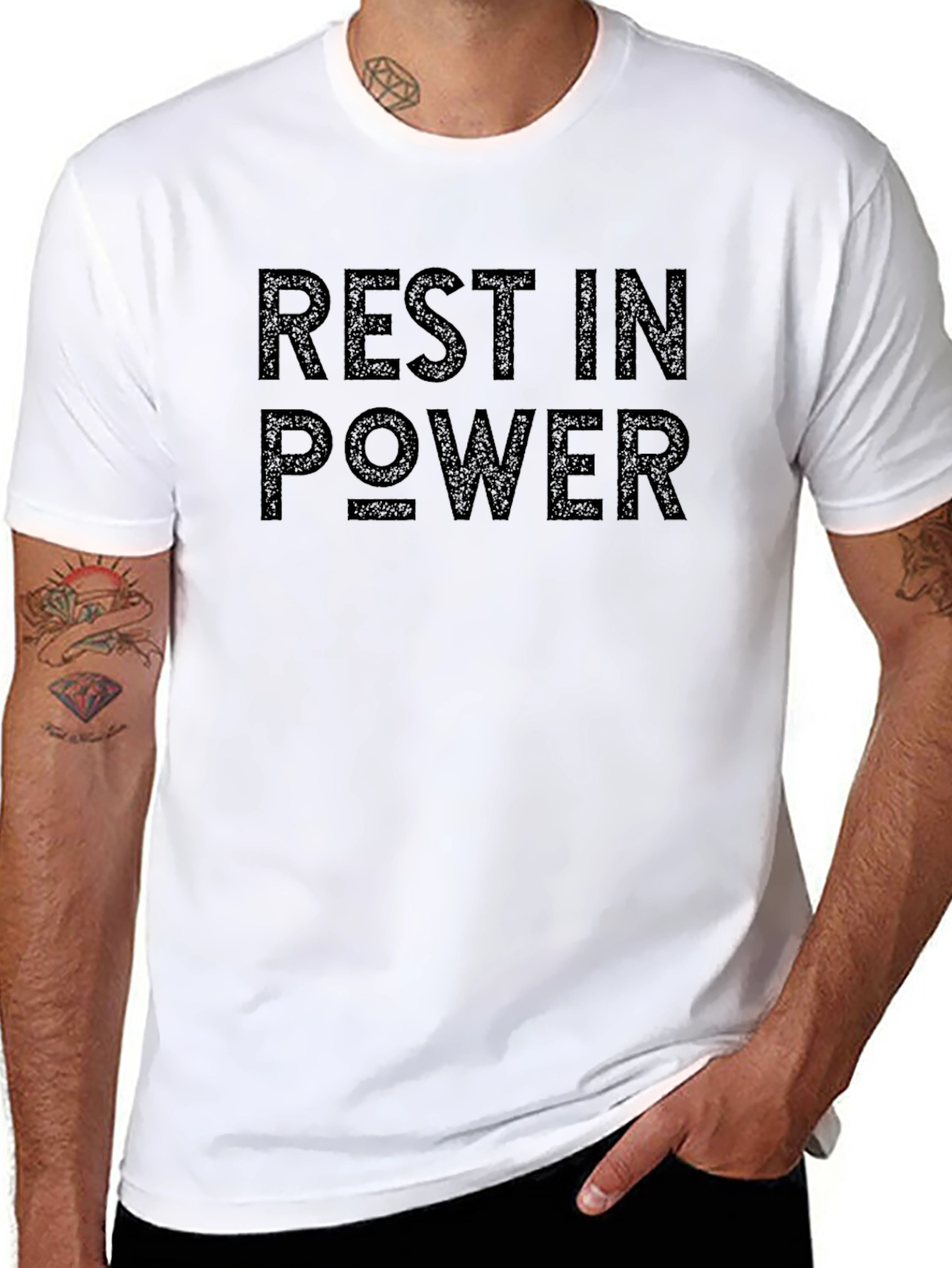 Rest In Power Graphic Tee - Black Unisex
