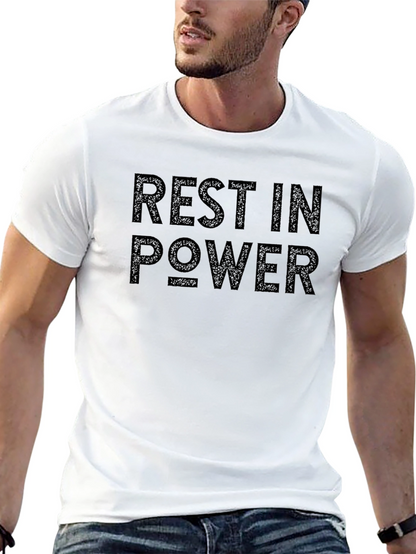 Rest In Power Graphic Tee - Black Unisex