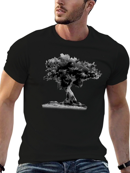 Black Tree Graphic Tee - Unique Design