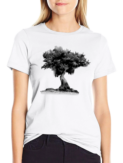 Black Tree Graphic Tee - Unique Design