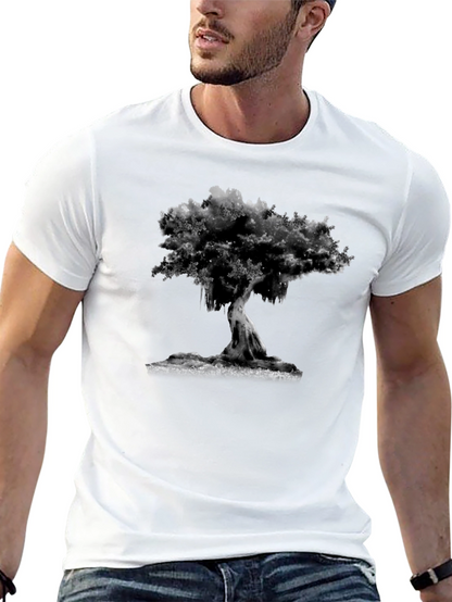 Black Tree Graphic Tee - Unique Design