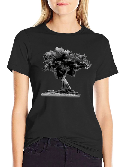 Black Tree Graphic Tee - Unique Design