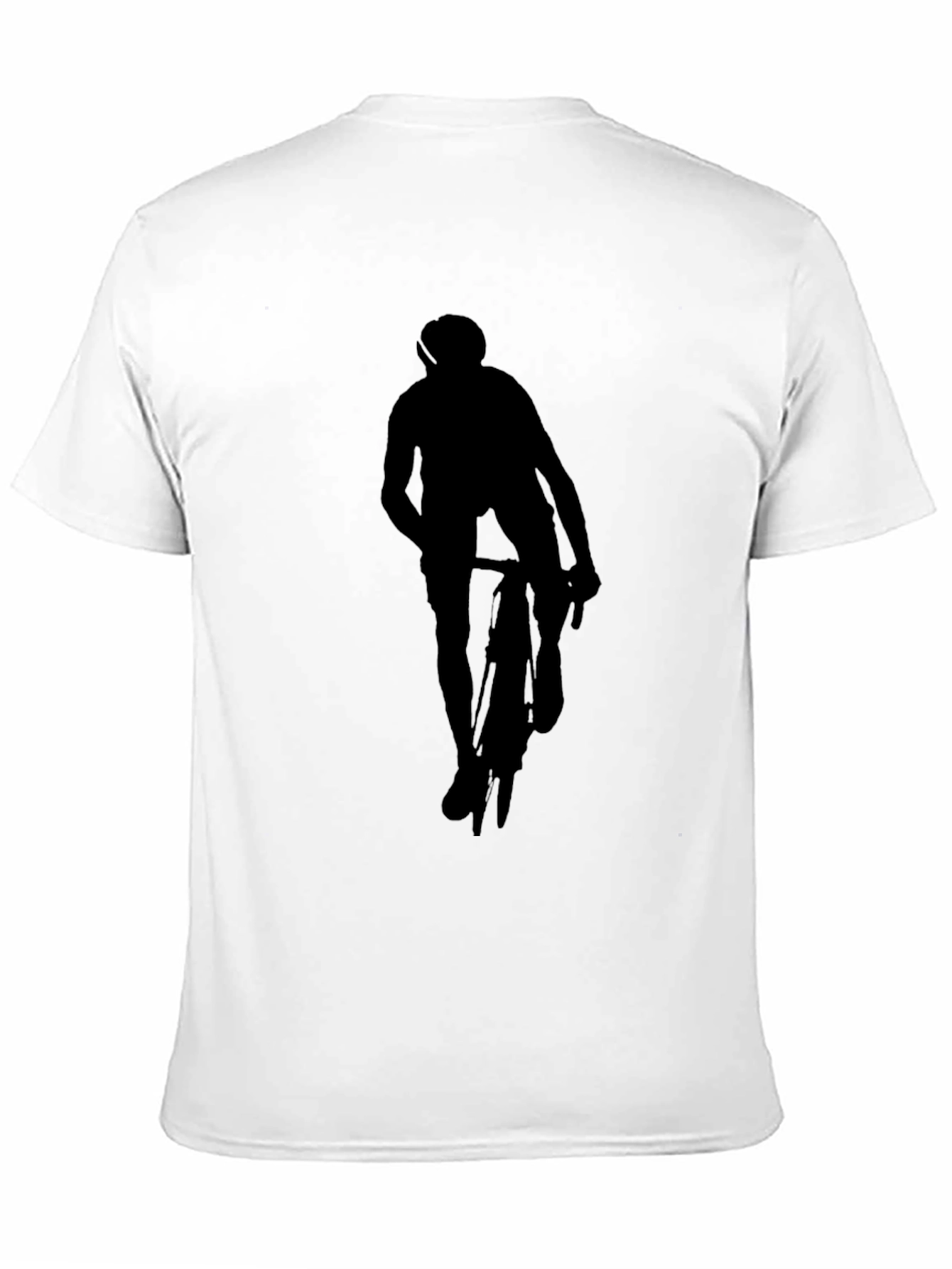 Black Cycling Silhouette Graphic Tee
