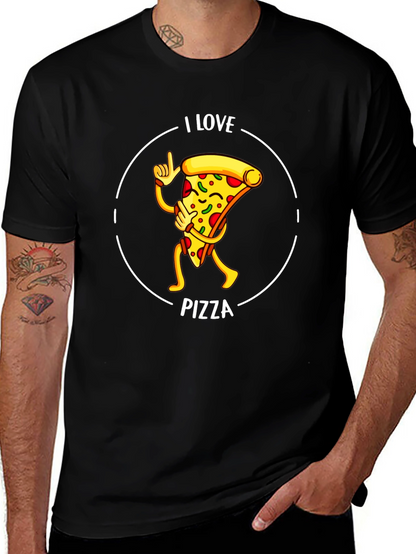 I Love Pizza Graphic T-Shirt