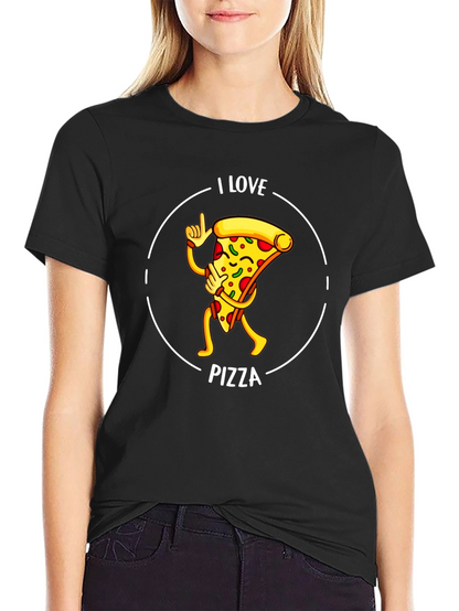 I Love Pizza Graphic T-Shirt