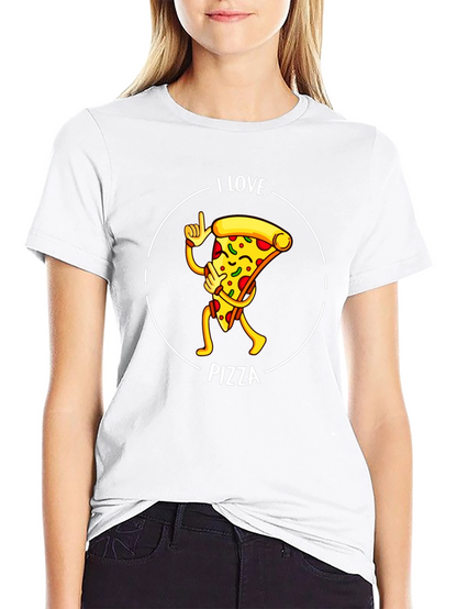 I Love Pizza Graphic T-Shirt
