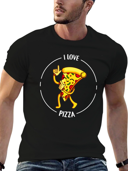 I Love Pizza Graphic T-Shirt