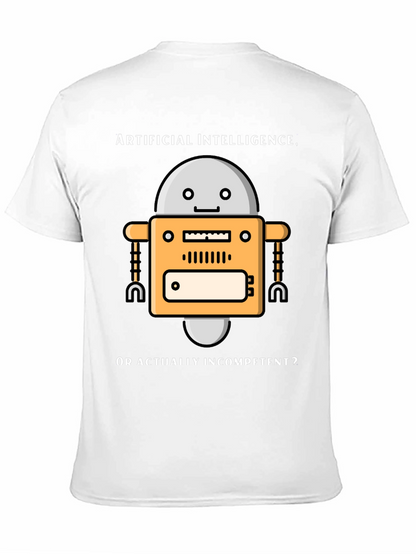 AI Robot Humor T-Shirt - Incompetent?