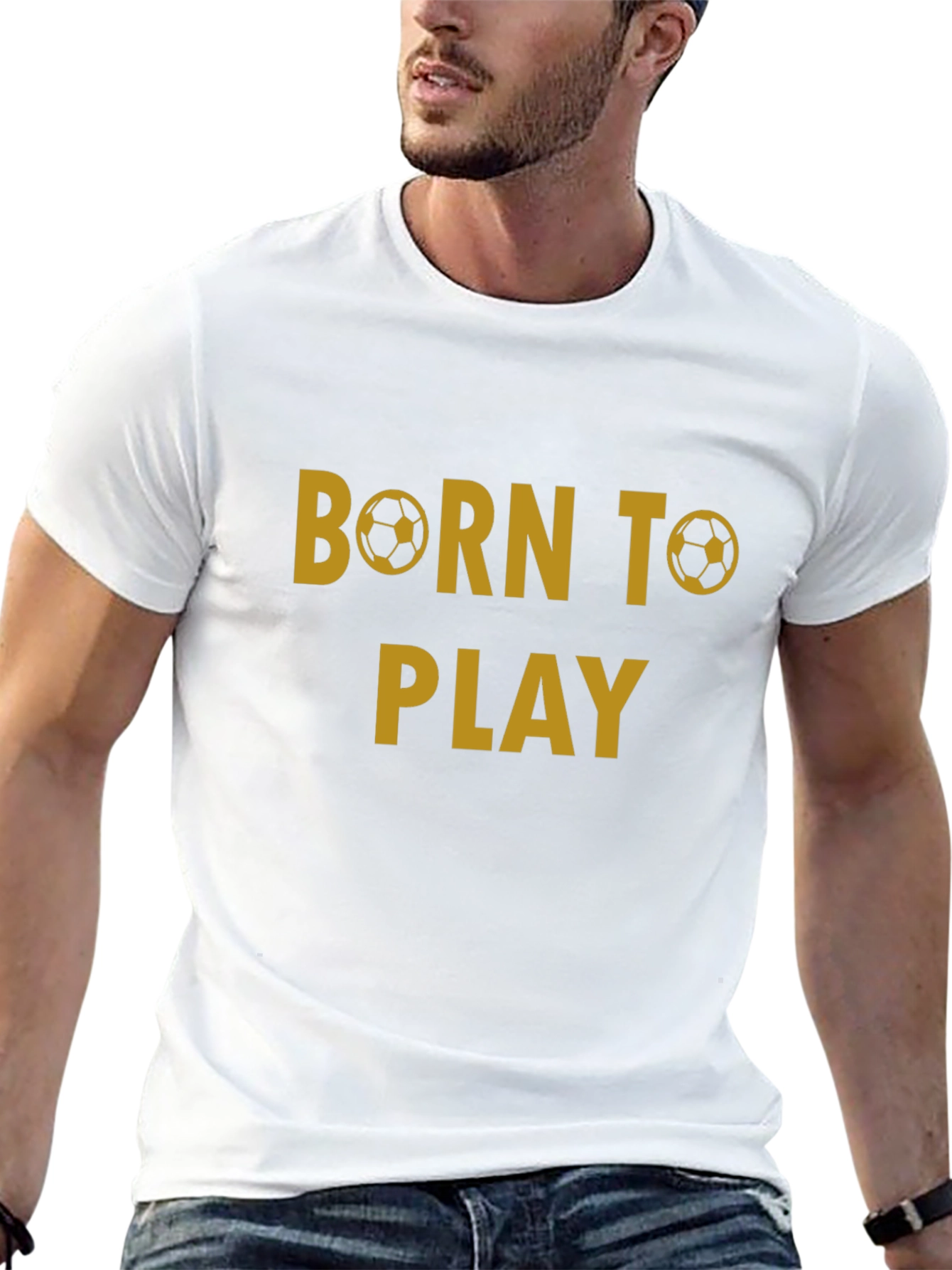 Born to Play Soccer T-Shirt - Black