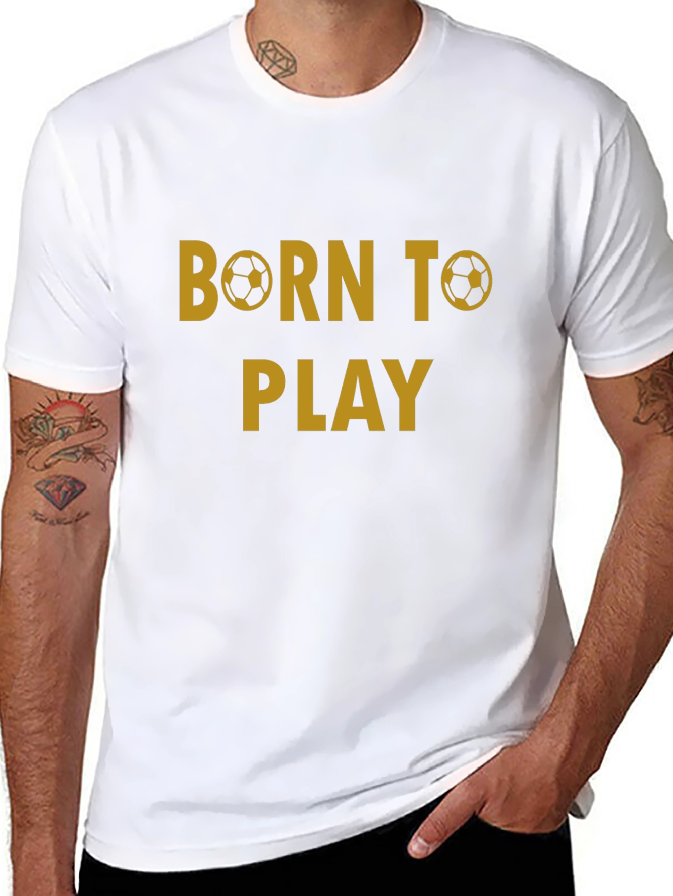 Born to Play Soccer T-Shirt - Black