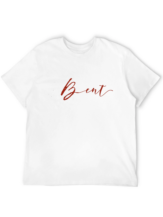 Bent Script Black T-Shirt - Modern Casual Wear