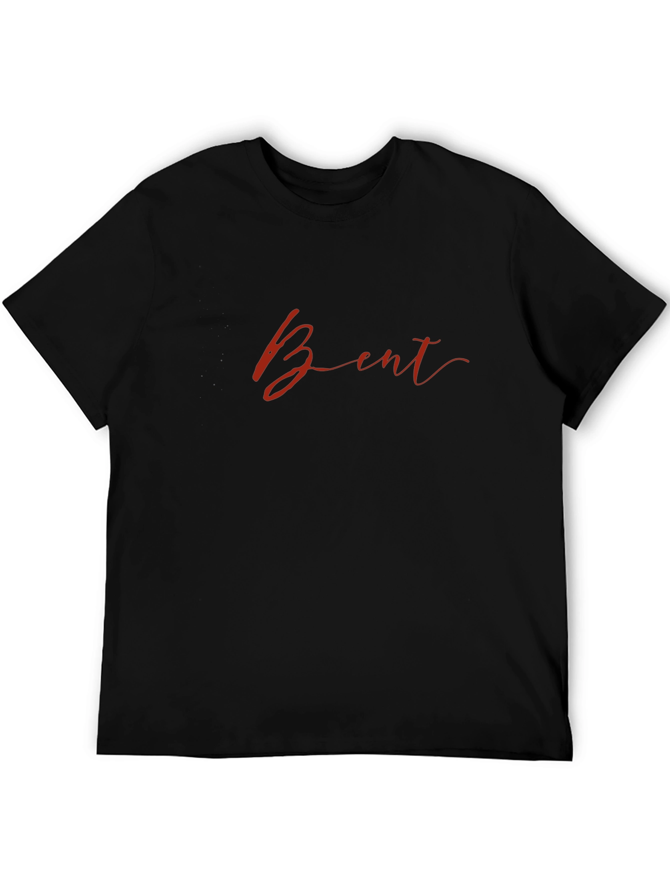 Bent Script Black T-Shirt - Modern Casual Wear