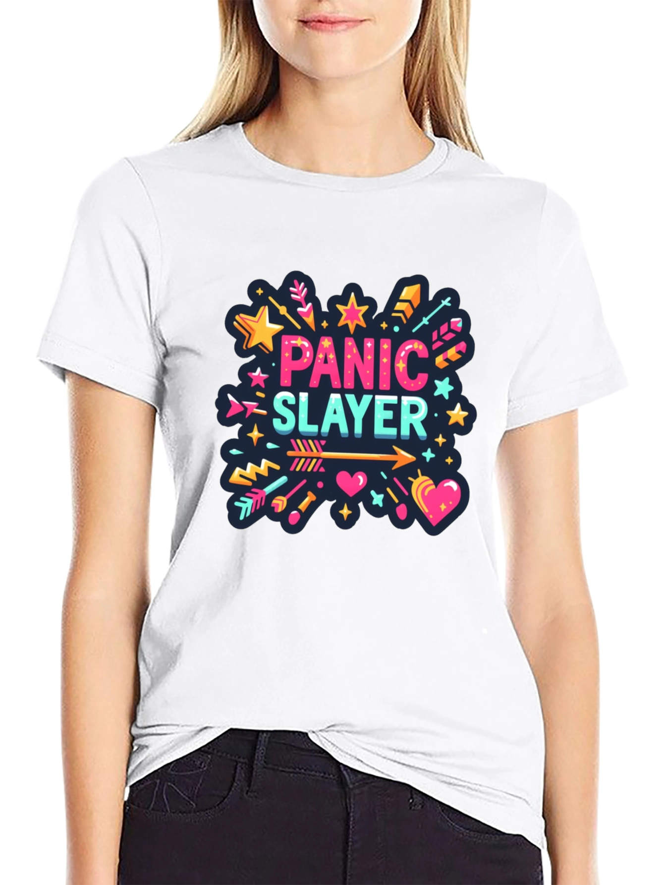 Panic Slayer Graphic Tee - Stylish Comfort