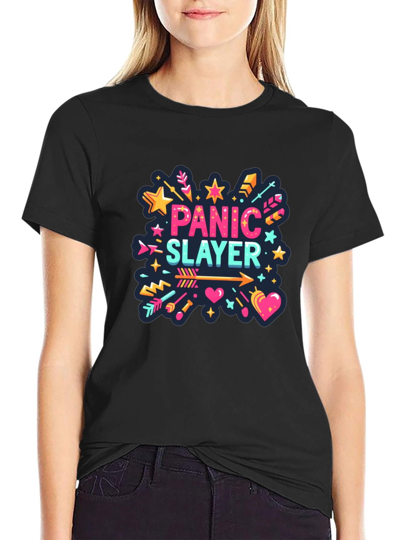 Panic Slayer Graphic Tee - Stylish Comfort