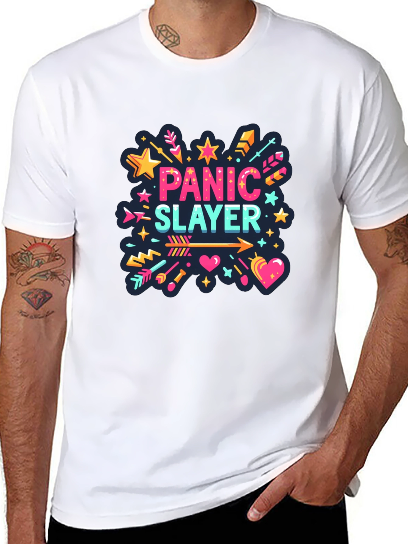 Panic Slayer Graphic Tee - Stylish Comfort