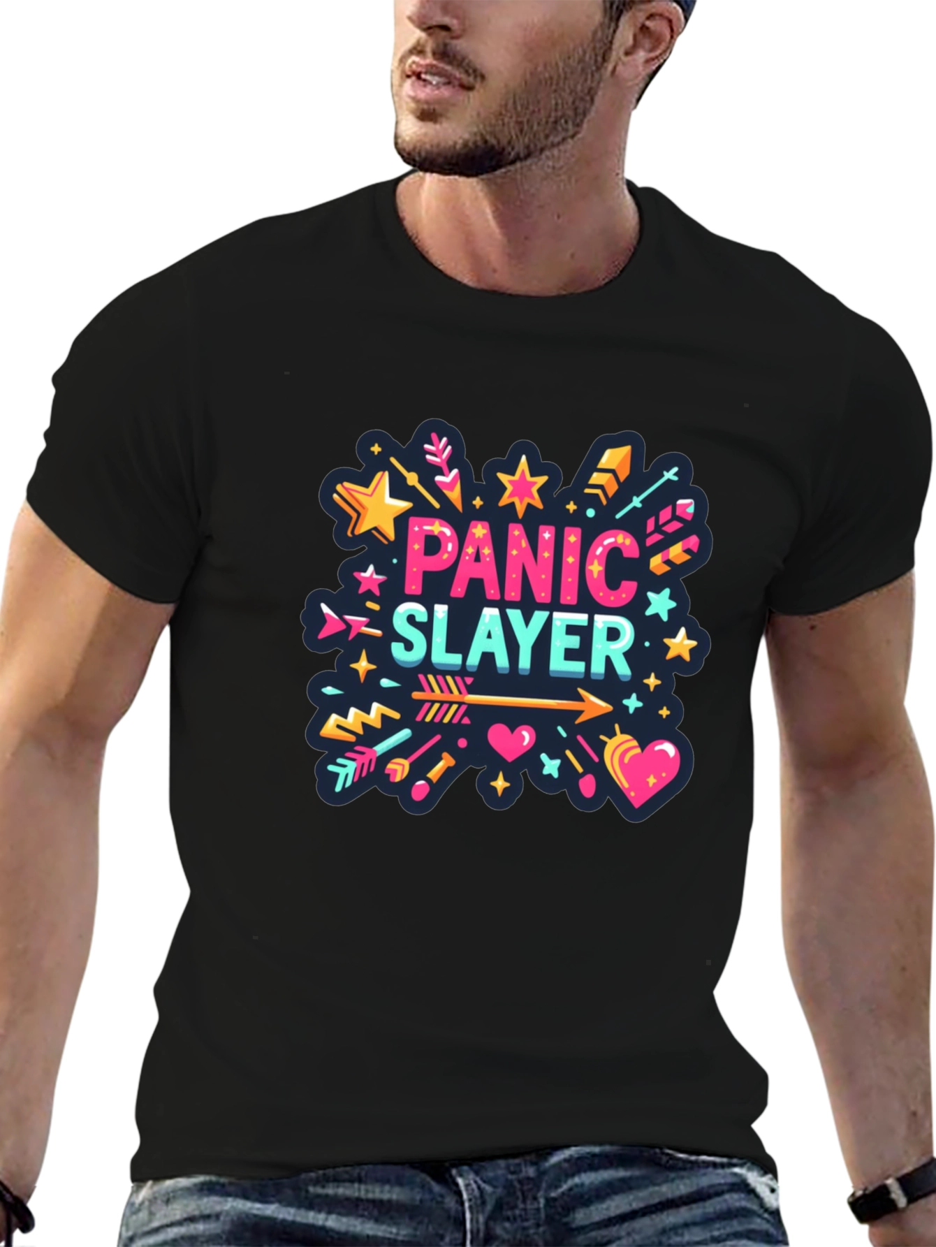 Panic Slayer Graphic Tee - Stylish Comfort