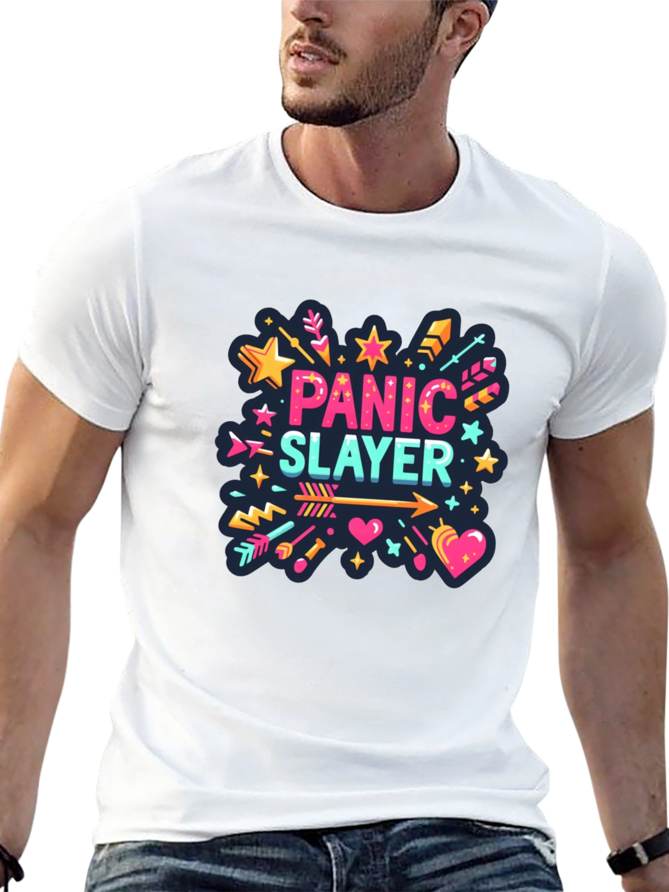 Panic Slayer Graphic Tee - Stylish Comfort