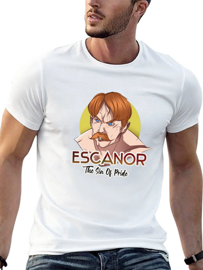 Escanor Seven Deadly Sins Anime Black T-Shirt