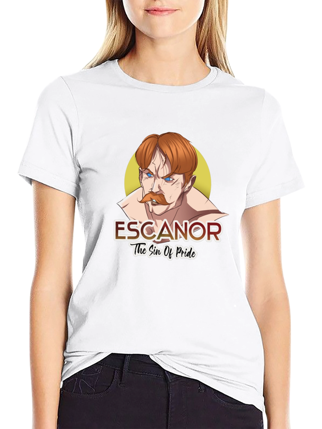 Escanor Seven Deadly Sins Anime Black T-Shirt