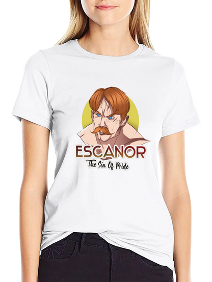 Escanor Seven Deadly Sins Anime Black T-Shirt