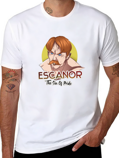 Escanor Seven Deadly Sins Anime Black T-Shirt