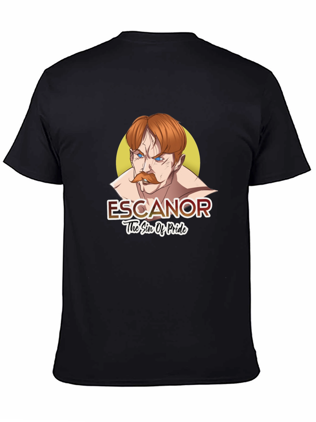 Escanor Seven Deadly Sins Anime Black T-Shirt