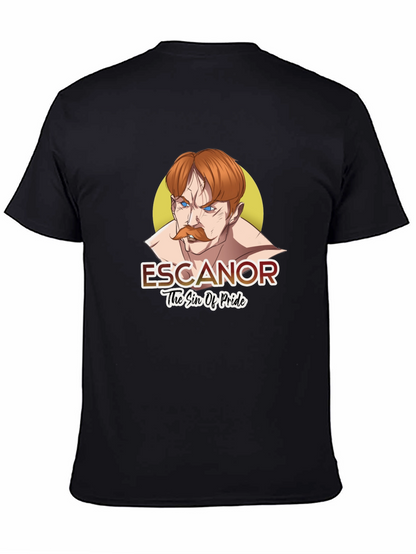 Escanor Seven Deadly Sins Anime Black T-Shirt