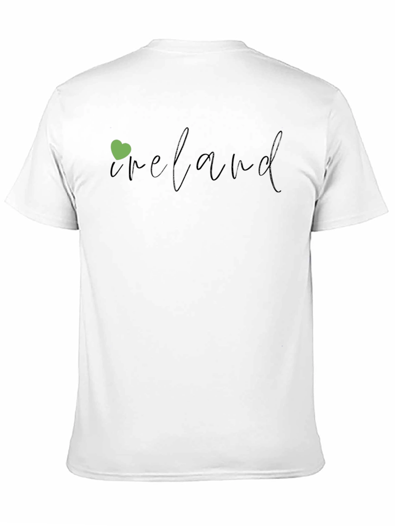 Ireland Heart Graphic Tee - Black Short Sleeve
