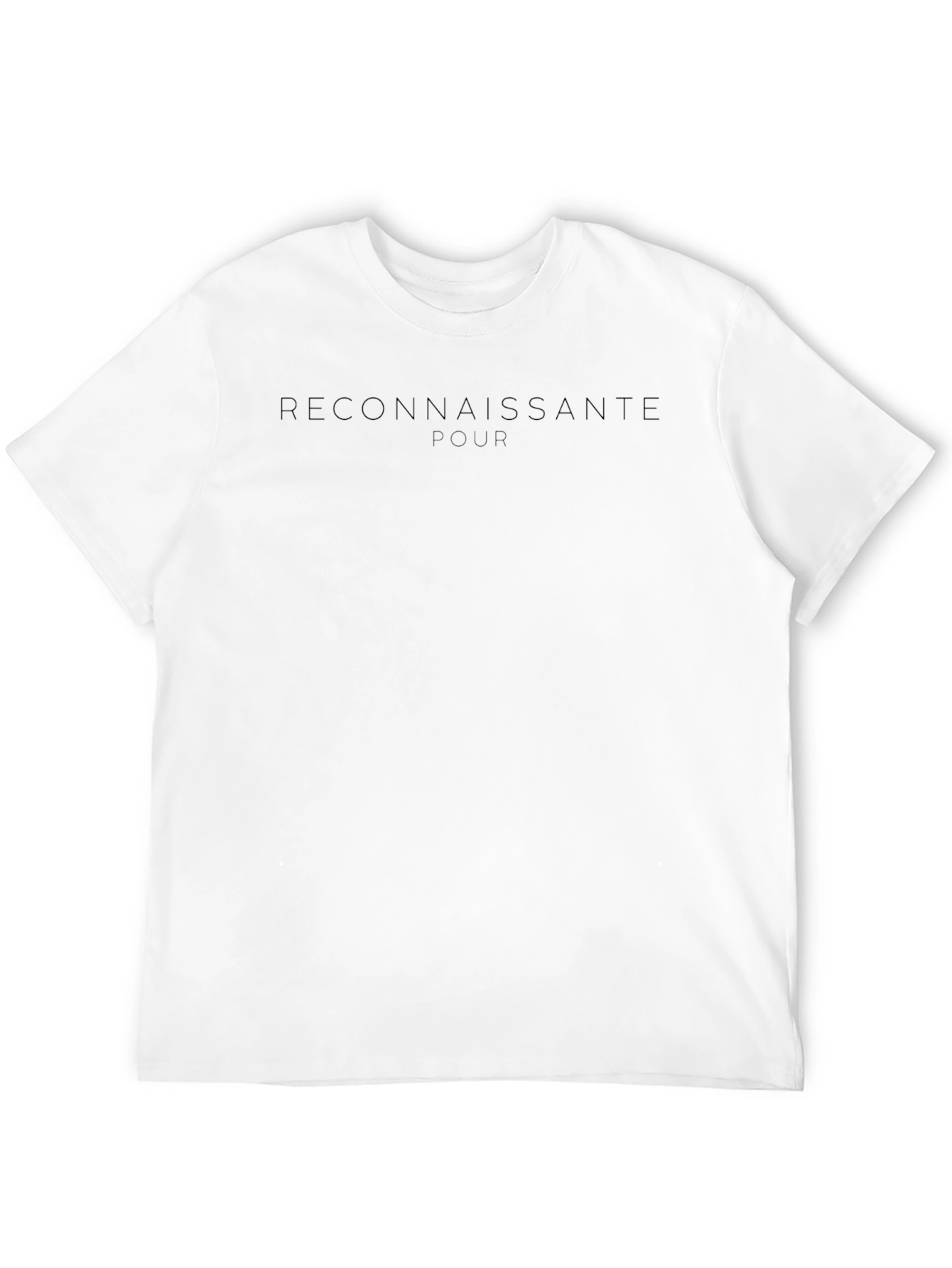 Reconnaissante Pour Black Graphic Tee
