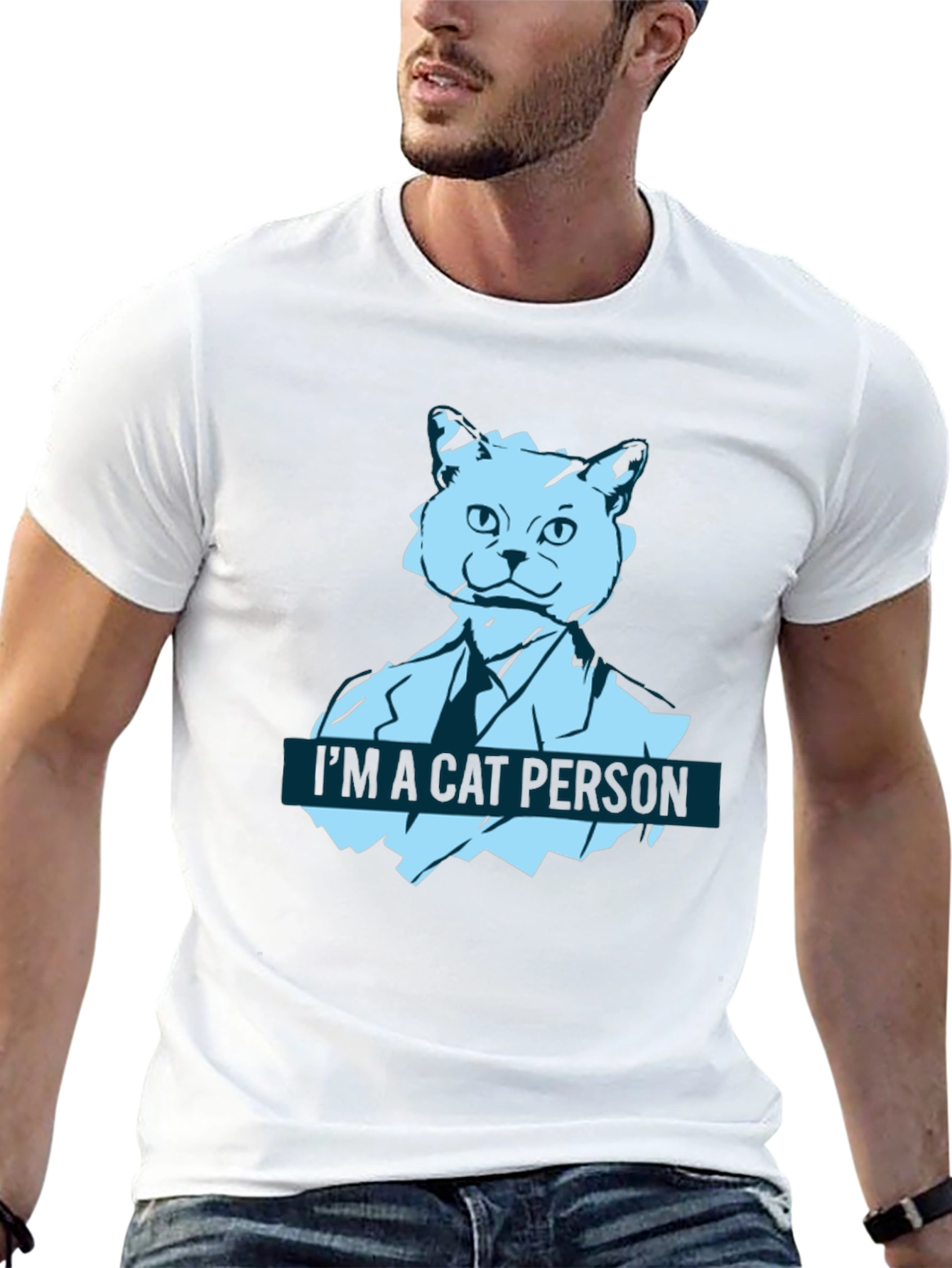 Im a Cat Person T-Shirt - Black