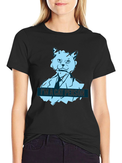 Im a Cat Person T-Shirt - Black