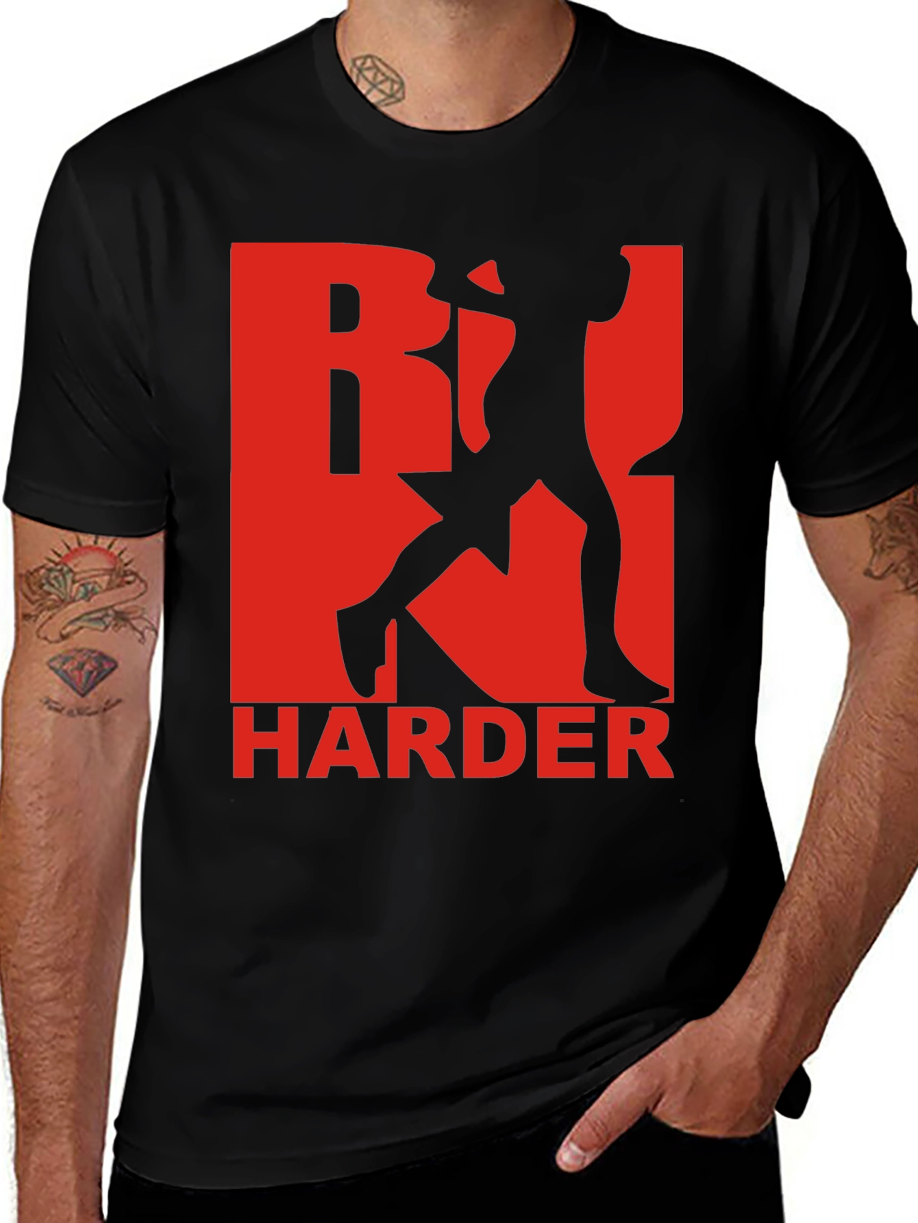 Run Harder Graphic T-Shirt - Athletic Training Tee