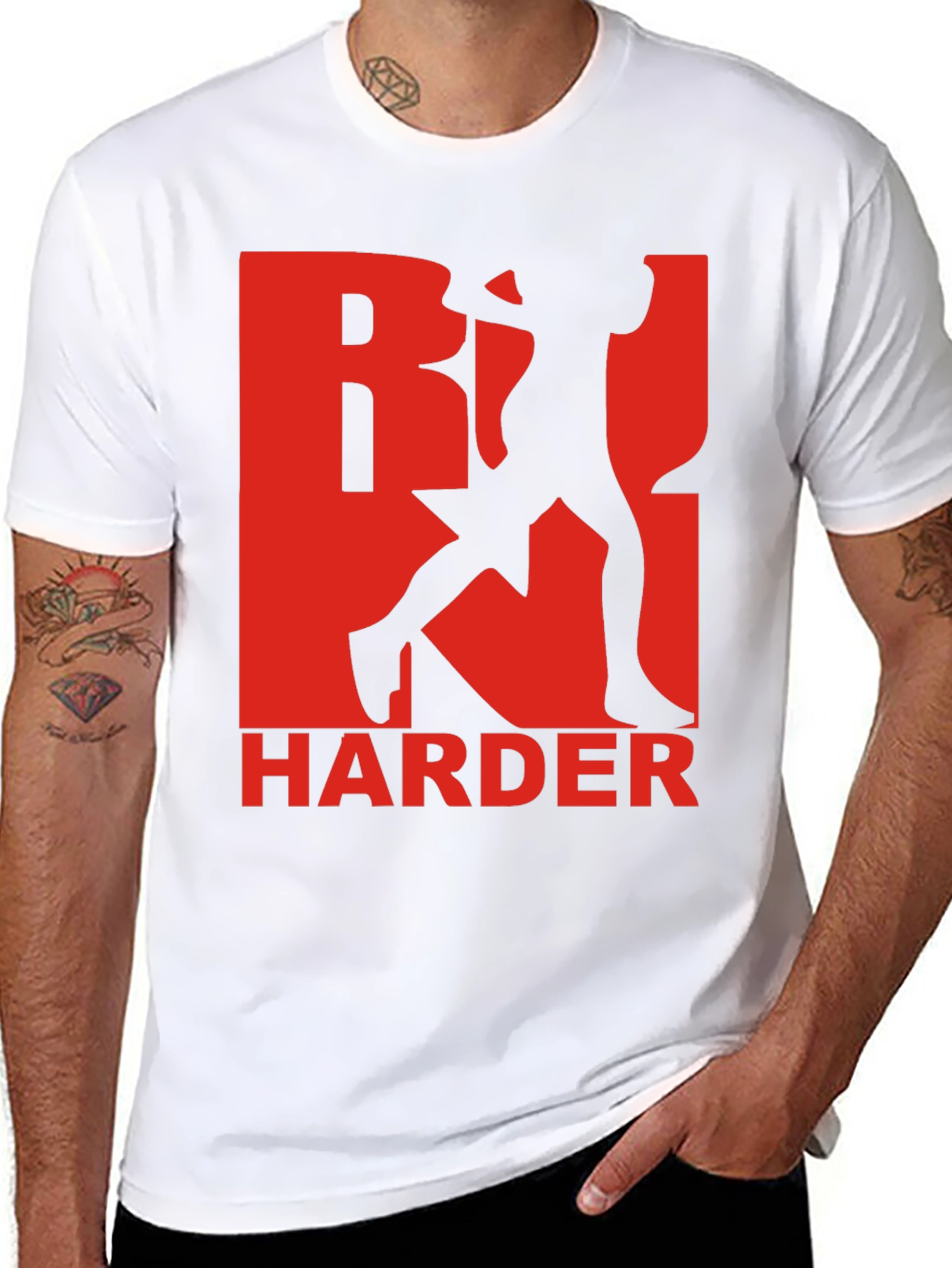 Run Harder Graphic T-Shirt - Athletic Training Tee