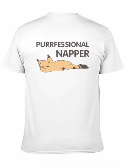 Purrfessional Napper T-Shirt: Funny Cat Nap Tee