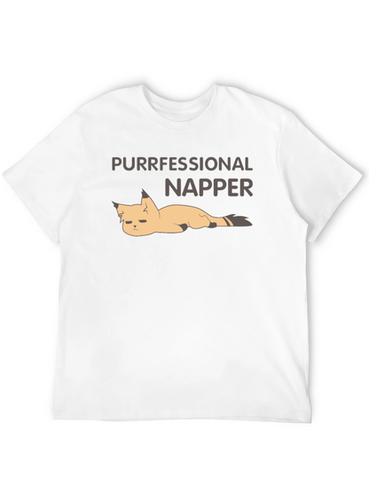 Purrfessional Napper T-Shirt: Funny Cat Nap Tee
