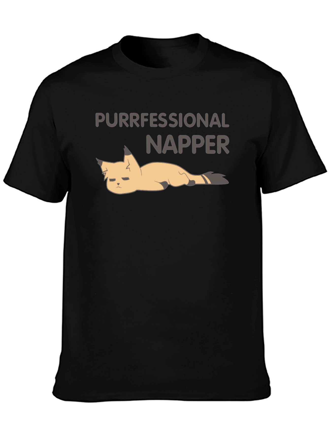 Purrfessional Napper T-Shirt: Funny Cat Nap Tee