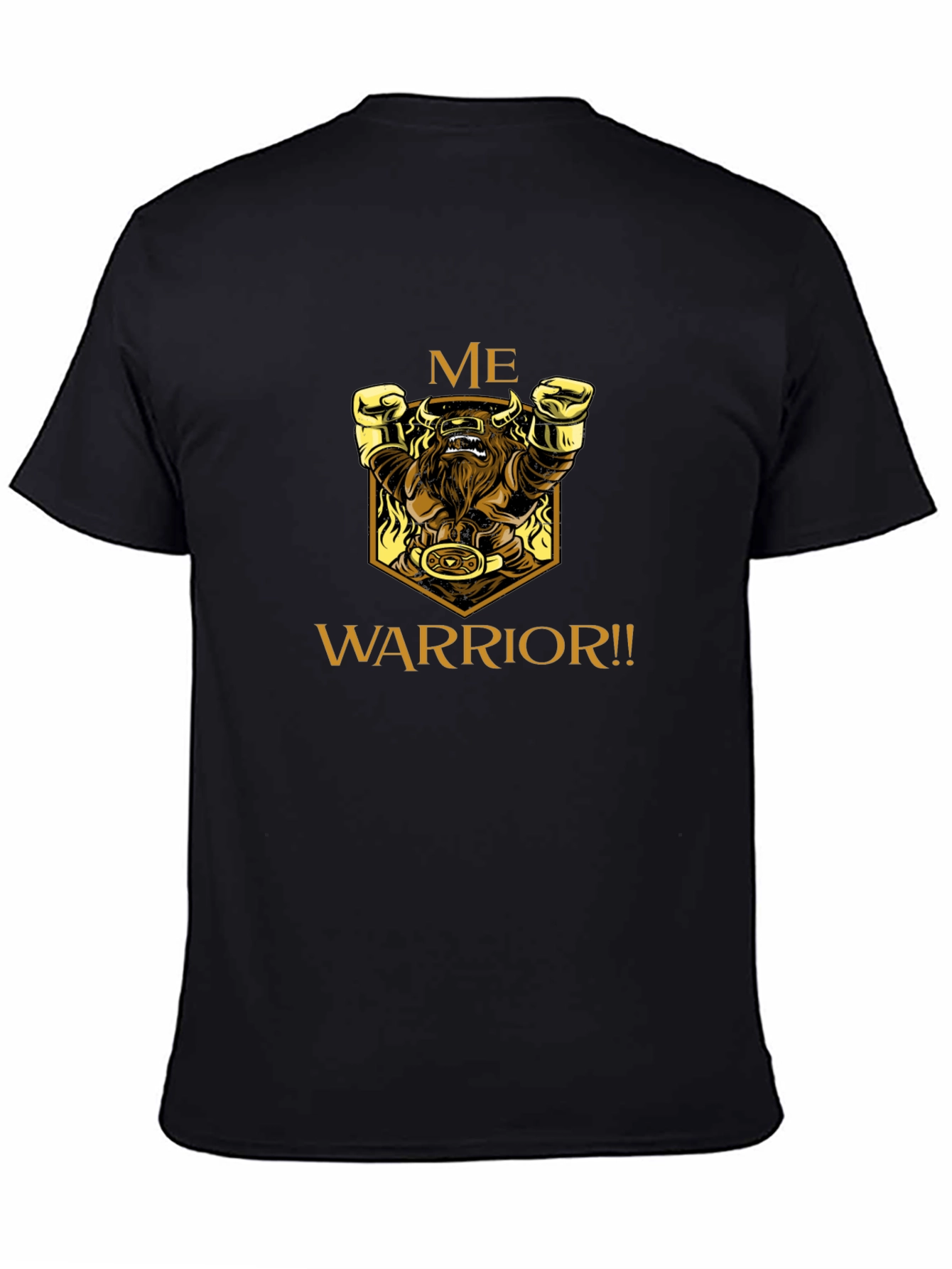 Me Warrior Graphic Black T-Shirt