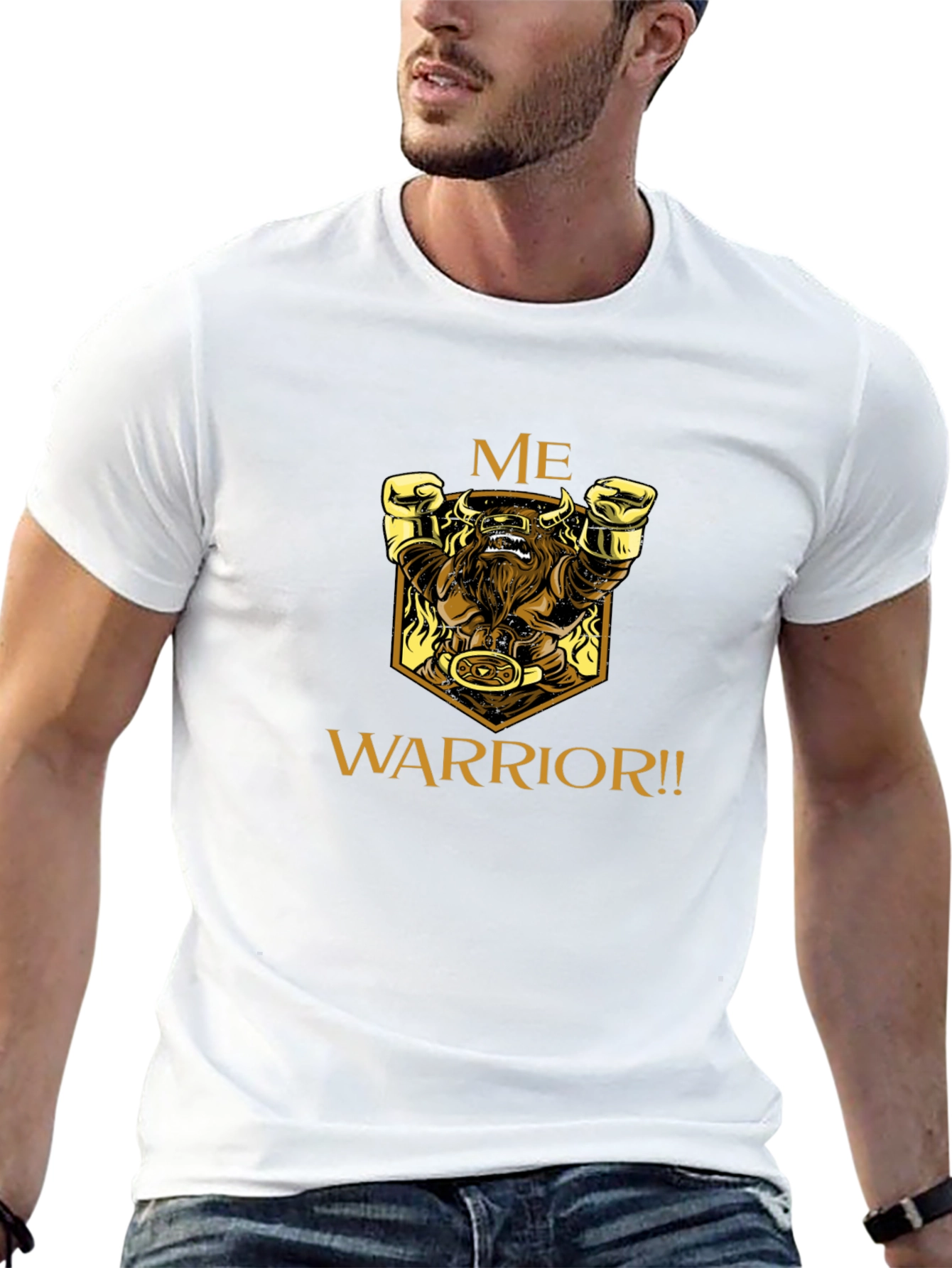 Me Warrior Graphic Black T-Shirt