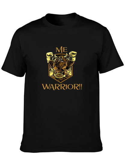 Me Warrior Graphic Black T-Shirt