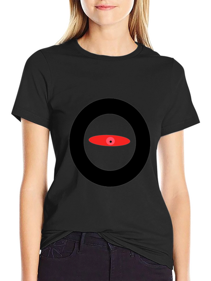 Abstract Eye Graphic Black T-Shirt