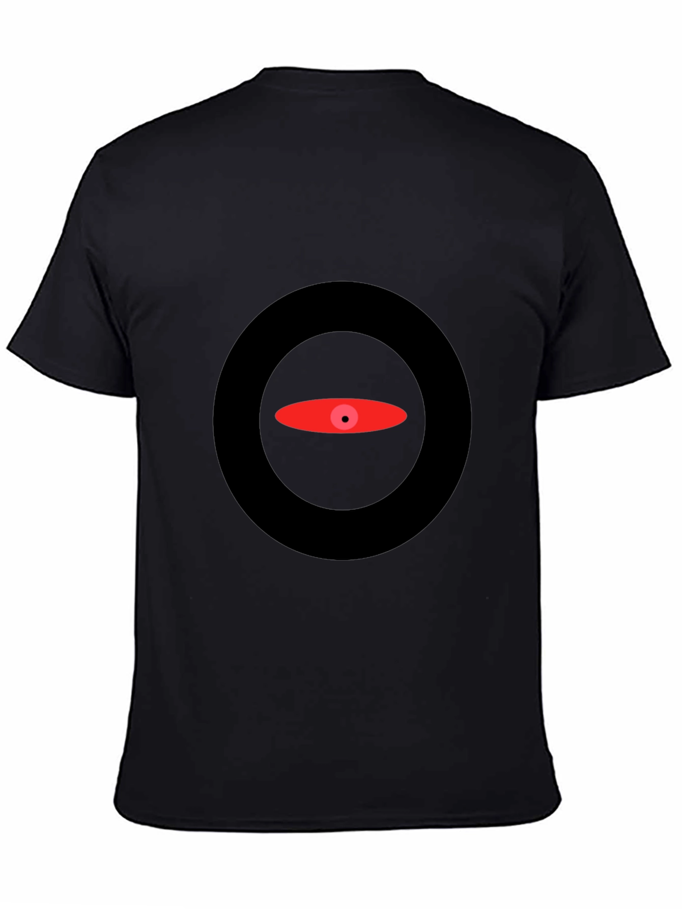 Abstract Eye Graphic Black T-Shirt