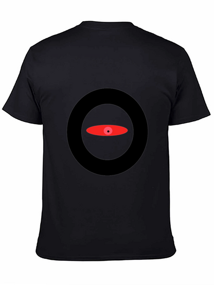 Abstract Eye Graphic Black T-Shirt